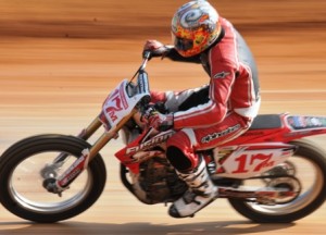 Brad Baker won the Pro Singles race, taking over the series lead. (Larry Lawrence photo)
