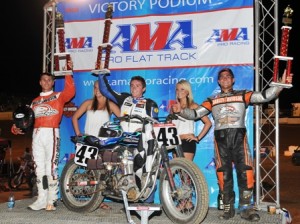 Coolbeth, Halbert and Mees on the podium at Bulls Gap. (Larry Lawrence photo)