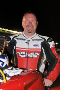 Gene Burcham at this year's Daytona 200. (Larry Lawrence photo)