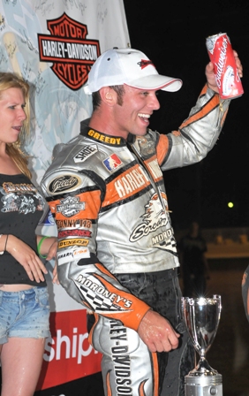 Smith, Bryan-sm Bryan Smith on the Lima podium. (Larry Lawrence photo)