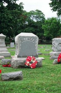 Dillinger grave Dillinger's gravesite.