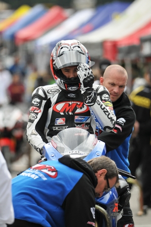 M4 EMGO Suzuki's Martin Cardenas is the current Daytona SportBike Series leader. (Larry Lawrence photo)