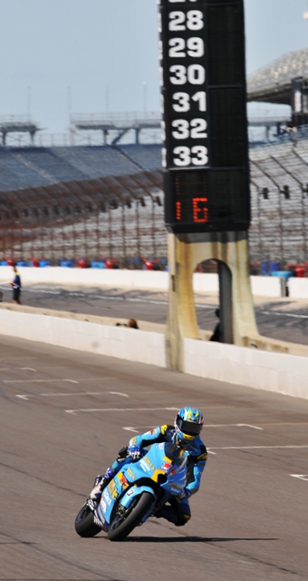 Spies 1 Ben Spies testing at the Indianapolis Motor Speedway in 2008. (Larry Lawrence photo)