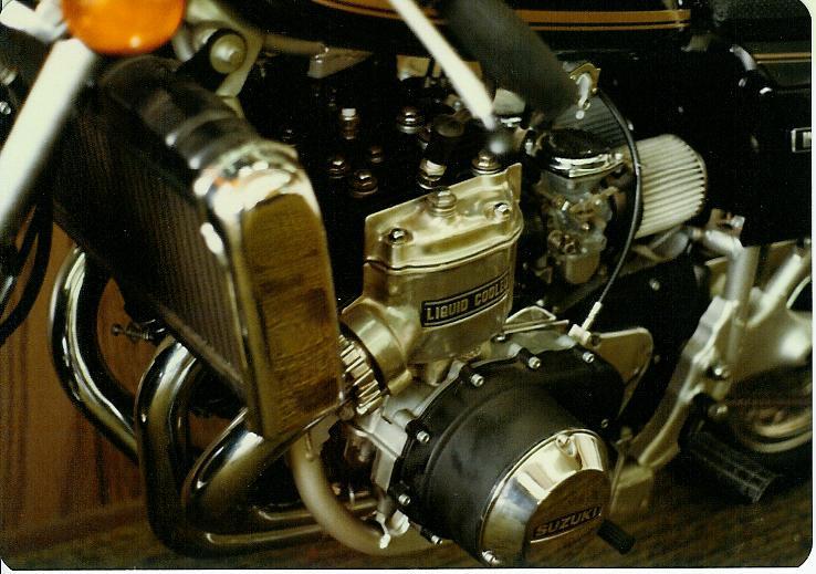 The gorgeous power plant of the Suzuki GT750 - the bike of my dreams in 1973. (Larry Lawrence photo)