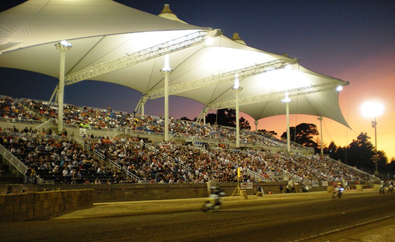 Arena The Illinois State Fairgrounds Multi-Purpose Arena, home of the Springfield TT and Springfield Short Track AMA Grand National races. (Larry Lawrence photo)
