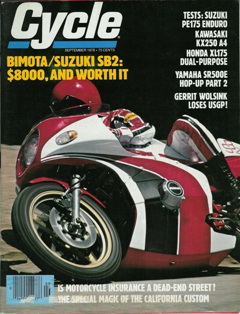 Bimota SB2 The Bimota SB2 on the cover of Cycle Magazine in Sept. of 1978.