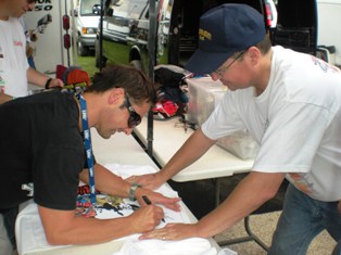 Marmor signs autographs at Springfield.