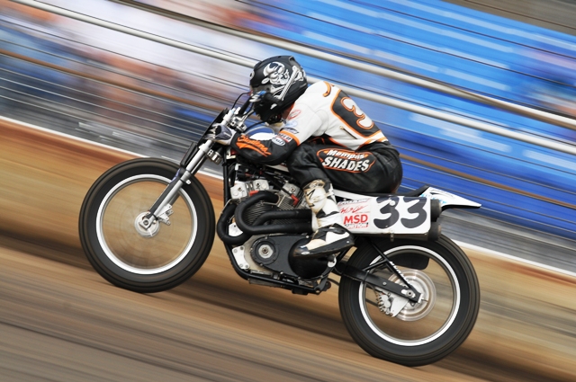 Schnabel, JR JR Schnabel at speed on the Memphis Shades Harley-Davidson. (Larry Lawrence photo)
