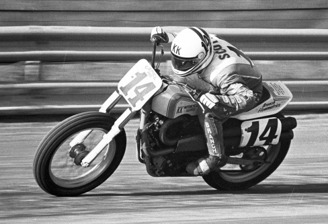 Hank Scott at the Indy Mile in 1986. (Larry Lawrence photo)