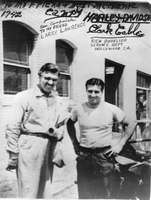 Campanale Clark Gable and Ben Campanale in 1942.
