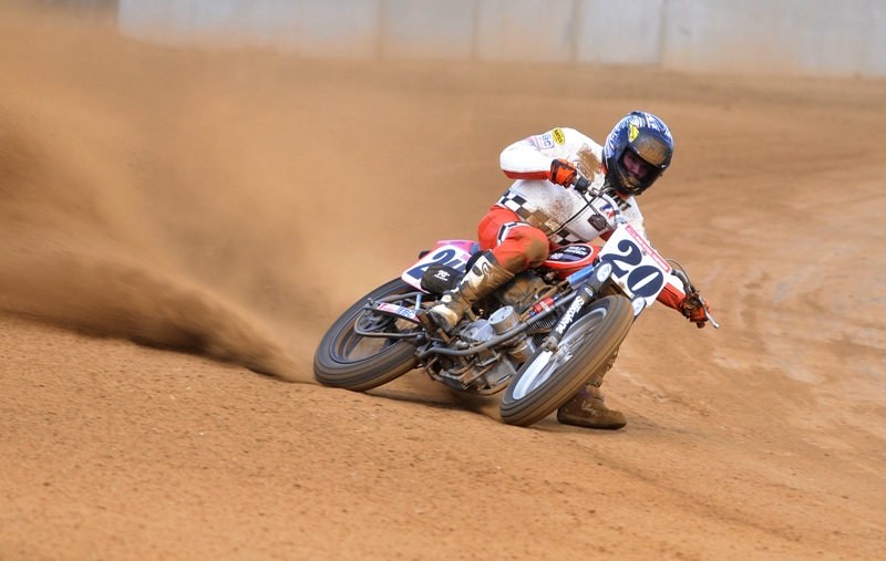 Weidman, Matt-sm Matt Weidman riding the cushion at the Indy Mile. (Larry Lawrence photo)