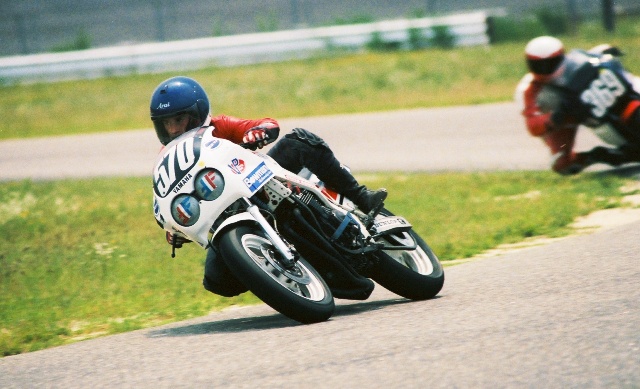 Fabian Cortez as a speedy up-and-coming WERA Novice rider. Cortez would go on to become an AMA national road racing champion in the Pro Twins GP2 class. (Larry Lawrence photo)
