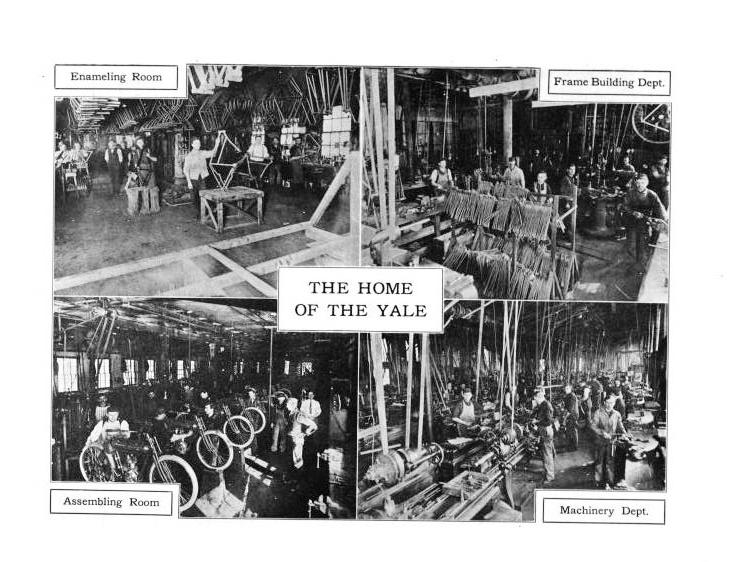 Yale Views of the plant where Yale motorcycles were made in 1909.