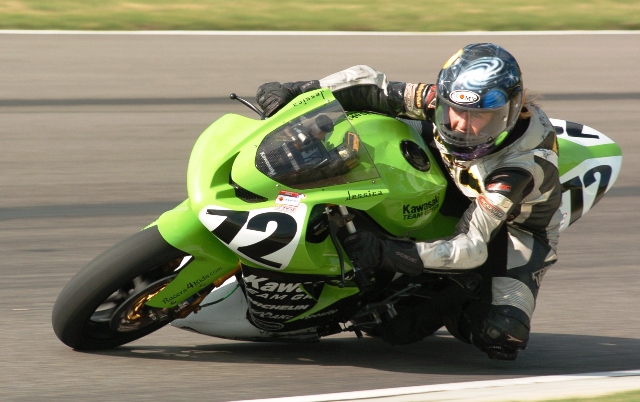 Jessica Zalusky racing at Barber Motorsports Park in 2005. (Larry Lawrence photo)