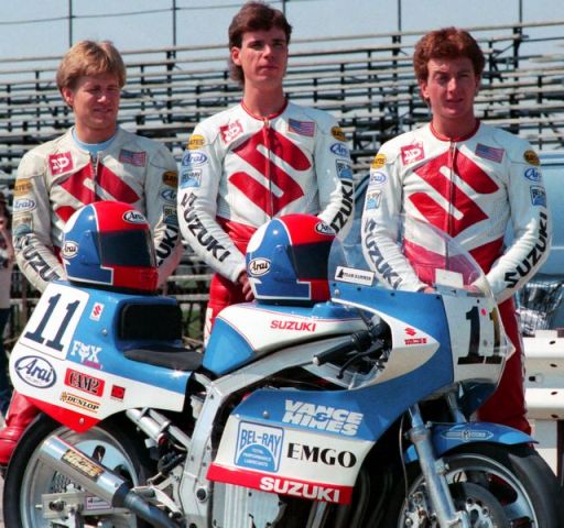 Team Hammer Doug Toland, Pat Hernon and David Sadowski - the ridrs for Team Hammer in 1986. (Larry Lawrence photo)