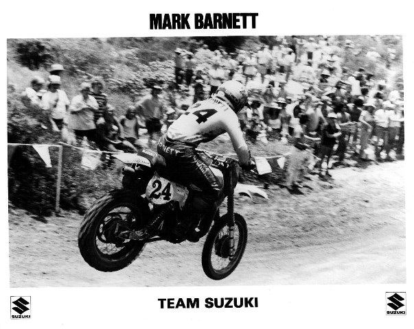 Barnett 1979 Mark Barnett's 1979 PR photo from Suzuki.