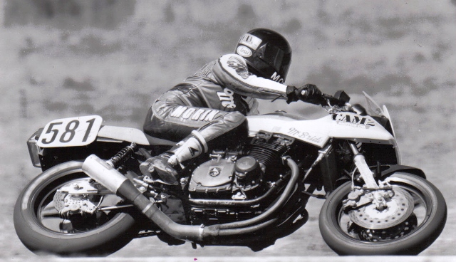 Morin, George (1)a George Morin on a factory Suzuki Katana in Canadian Superbike action in the early 1980s.