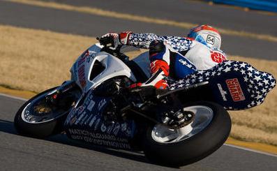 Jake Zemke on the National Guard Suzuki. (Courtesy National Guard Suzuki)