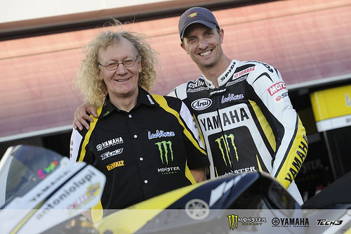 Edwards 3 Colin Edwards' Crew Chief Guy Coulon and Colin.