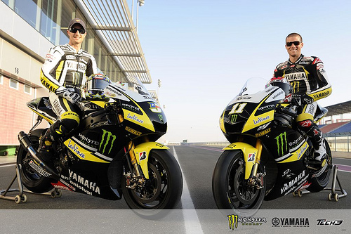 Edwards - Spies 3 Tech 3 Yamaha's Colin Edwards and Ben Spies.