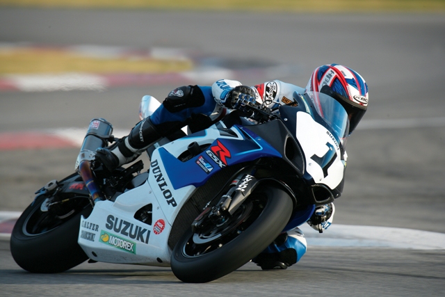 Mat Mladin captured via the Brian J Angle. (Suzuki Press Kit Photo)