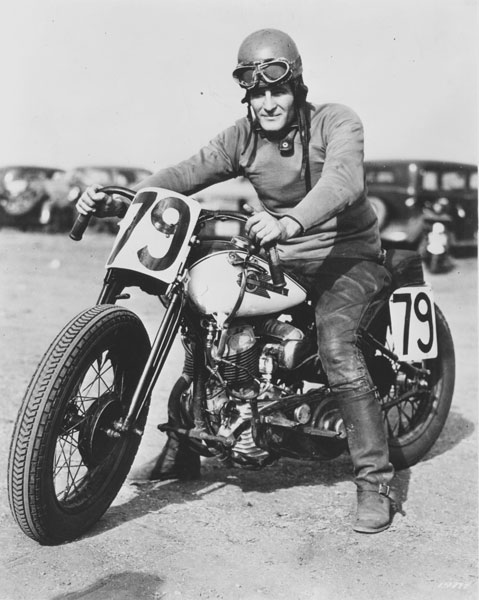The rugged and stubborn early AMA Class C racer Sam Arena. (Sam Arena Collection)