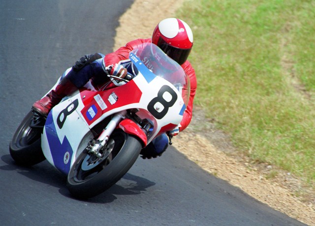 Tayler, Steve Steve Tayler races his Rotax in a WERA event at Grattan (Mich.) Raceway Park in July of 1986. (Larry Lawrence photo)