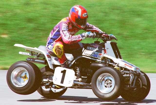 ATV races WERA held ATV road races sometime in the mid-1990s. This photo is from a race at Putnam Park, probably in 1994 or so. (Larry Lawrence photo)