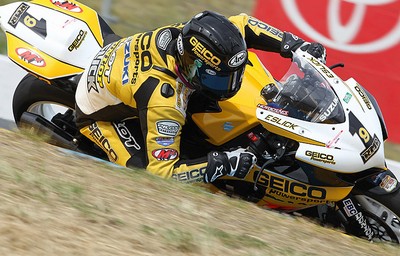 Danny Eslick in action at Infineon Raceway. (Courtesy Daytona Motorsports Group)