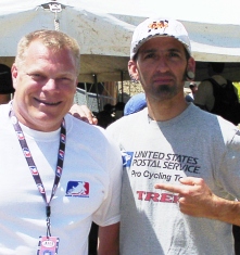 Larry & Zap Larry Lawrence (white t-shirt) and Zapata Espinoza. Pat knew that Zap was one of my favorite writers. He introduces me at Glen Helen in 2003.