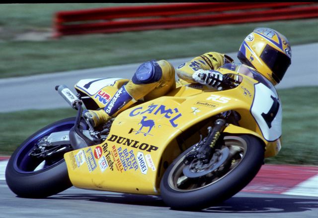 Smith - Mid-Ohio 1992-sm Mike Smith riding Jimmy Filice’s Camel Honda 250 Grand Prix machine at Mid-Ohio in 1992. (Larry Lawrence photo)
