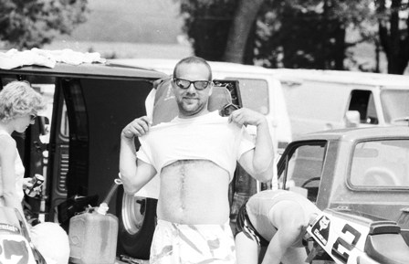 Zupe - Talladega 6-87 And so the ladies won't feel left out, here's a little Zupan beefcake for you. (Larry Lawrence photo)