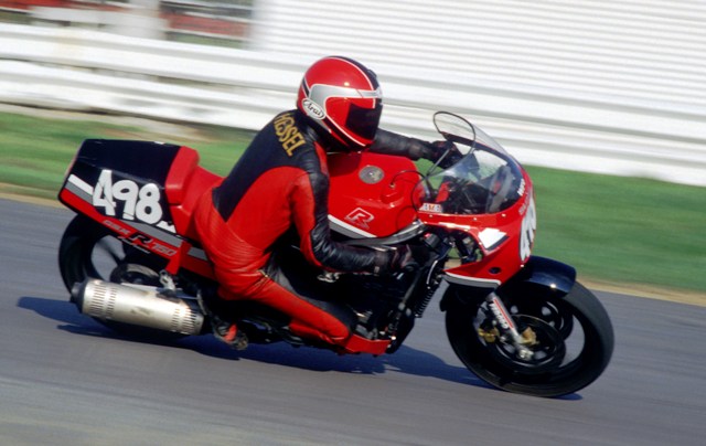 Hessel, Ed - IRP '86 Ed Hessel racing at Indianapolis Raceway Park in 1986. (Larry Lawrence photo)