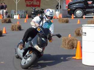 Scooter 1 On Friday I was unbeatable on the Aprilia scooter.