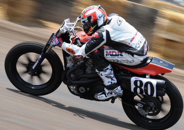 Bonsey at Springfield May 2010 Stevie Bonsey racing at the Springfield Mile earlier this summer. Bonsey broke through at the Calistoga Half-Mile to win his first Grand National last night. (Larry Lawrence photo)