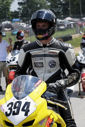 Dellinger 2 Dellinger on the grid during the Honda Super Cycle Weekend at Mid-Ohio. (Larry Lawrence photo)