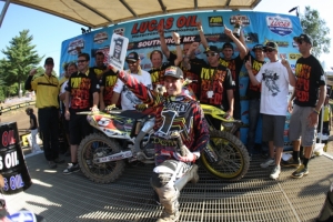 Southwick 2 Dungey's championship is the conclusion of a historic season in which he became the first premier class rookie to win the AMA Supercross and AMA Motocross titles. (Courtesy Steve Giberson/VitalMX.com)