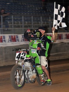 Fluidyne 1 Victory lap at the Indy Mile.