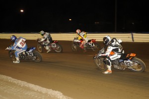 AMA Pro Racing Grand National Mile Diversity in flat track? The 18 rider field had a wide range of motorcycles; (11) Harley-Davidsons, (2) Kawasakis, (1) Triumph, (1) KTM and (1) Ducati.