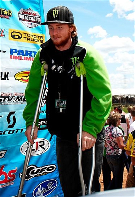 Villopoto Ryan Villopoto is on the road to recovery. (Courtesy Kawasaki)