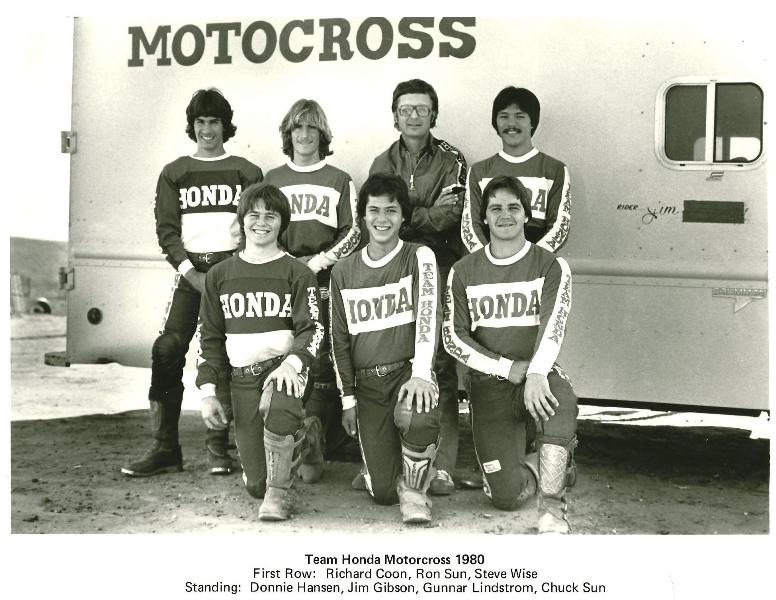 Honda MX 1980 Team Honda in 1980. (Press Kit photo)