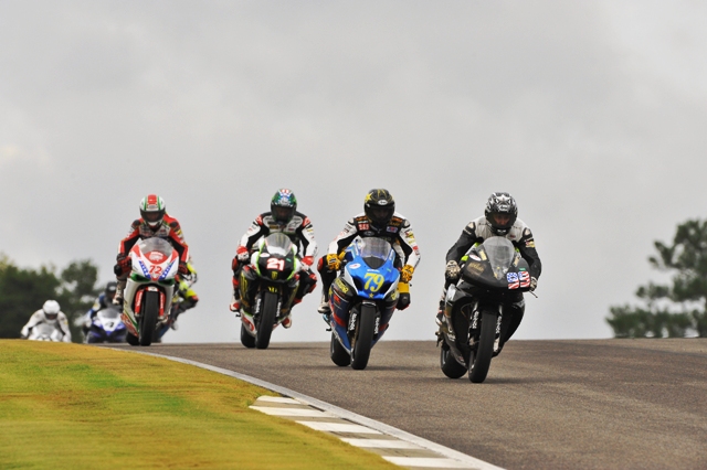 May, Geoff - Barber SB 2010 - Nelson-Riles - sm Geoff May led the Barber Superbike race briefly on Sunday, marking the first time a Buell has led an American Superbike race. (Nelson-Riles photo)