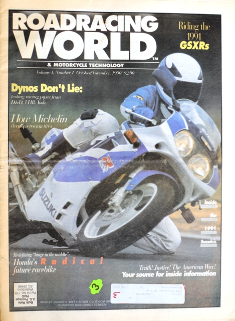 RRW cover The first issue of Roadracing World in October of 1990.