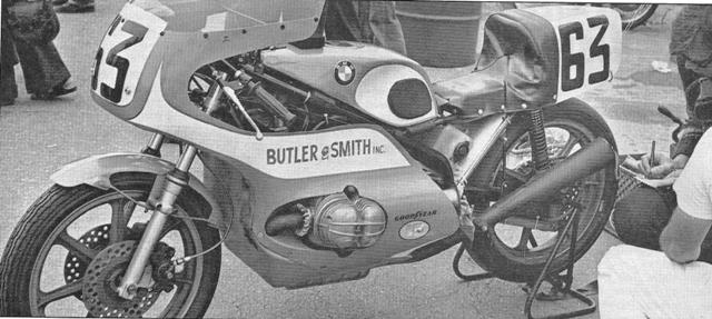BMW F-1 001 The Butler & Smith BMW that Reg Pridmore raced in AMA road racing nationals in the early to mid-1970s.