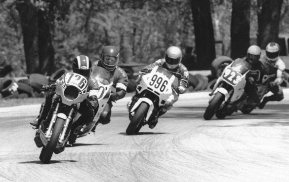 Buckwheat Racing Buckwheat Racing (726) leads Team Tapscott, Team Velocity (996) and Gateway Racing (923) in a WERA Endurance event at Blackhawk Farms sometime in the late 1980s. Velocity went on to win the Mediumweight Production class. I have no idea the inspiration for Buckwheat Racing’s team name. Maybe they were fans of the “Our Gang” comedy films or perhaps the Eddie Murphy imitation on “Saturday Night Live”. (Larry Lawrence photo)
