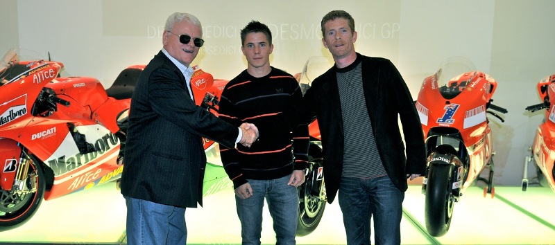 Celtic Eraldo Ferracci, PJ Jacobsen and Barry Gilsenan form the new Celtic Racing relationship with FBF.
