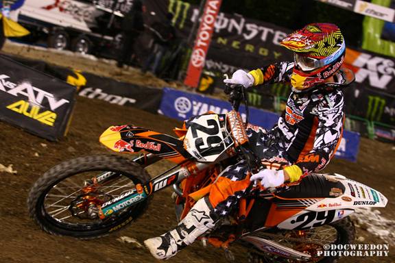Red Bull KTM Factory Racing’s Andrew Short is ready to rebound from last weekend’s 10th place finish heading into Phoenix this Saturday for the second race of the season. (Chris Weedon photo)