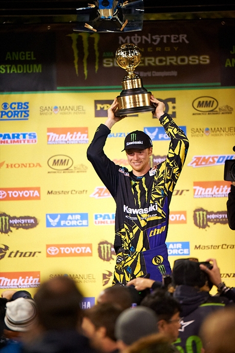 After not racing for nearly nine months, Villopoto entered the night prepared to shake off the cobwebs and get down to business. The road to recovery may have been long, but taking home the win was a good way to leave Round 1.