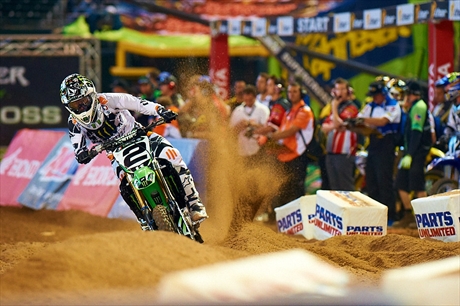 Monster Energy Kawasaki's Ryan Villopoto finished on the podium once again and leaves the second round with a two-point lead in the championship standings.