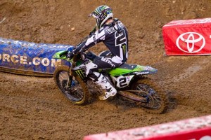 Atl SX 2 Despite a seventh place finish last weekend, Monster Energy Kawasaki’s Ryan Villopoto still sits in first place by three points heading into Atlanta’s Georgia Dome. (Photo Credit: Hoppenworld.com)